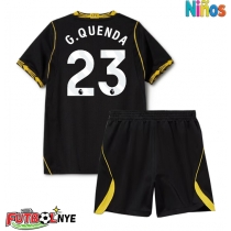 Camiseta Chelsea Geovany Quenda #23 Visitante Equipación para niños 2026-27 manga corta (+ pantalones cortos)